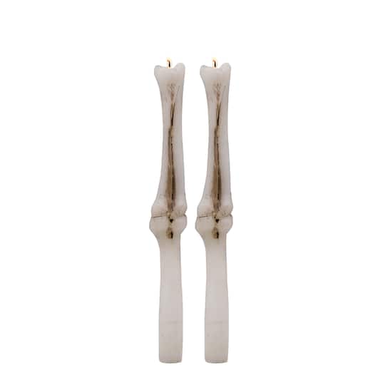 10" Bones Unscented Taper Candles, 2ct. by Ashland®